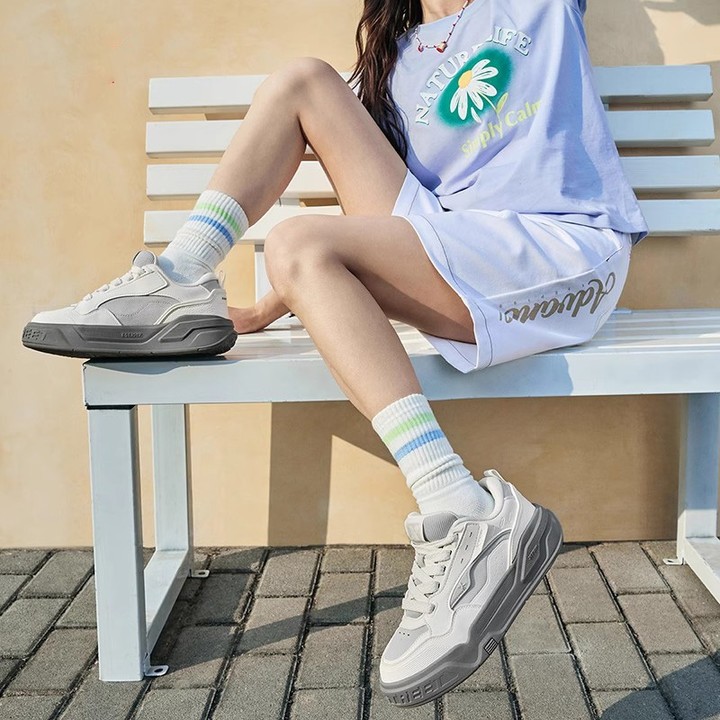 【xtep】 Bread Shoe | 2025 รองเท้าผ้าใบลําลองพื้นหนาระบายอากาศในฤดูร้อน — รองเท้ากีฬา แบรนด์ Xtep ของแท้ 100% เช็คราคาจาก Shopee Lazada thumbnail 3