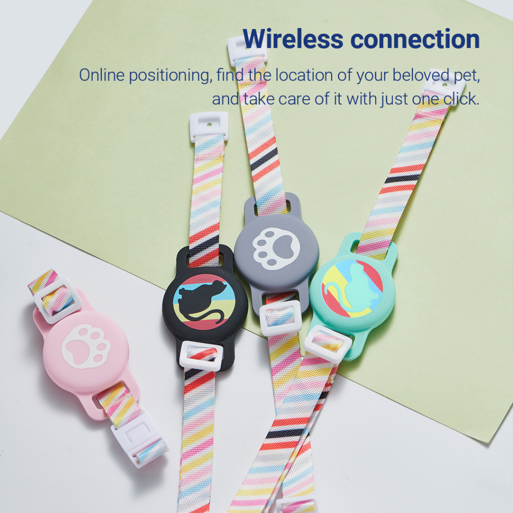 MiLi MiTag ชุดปลอกคอสัตว์เลี้ยง GPS ติดตามน้องหมาแมว