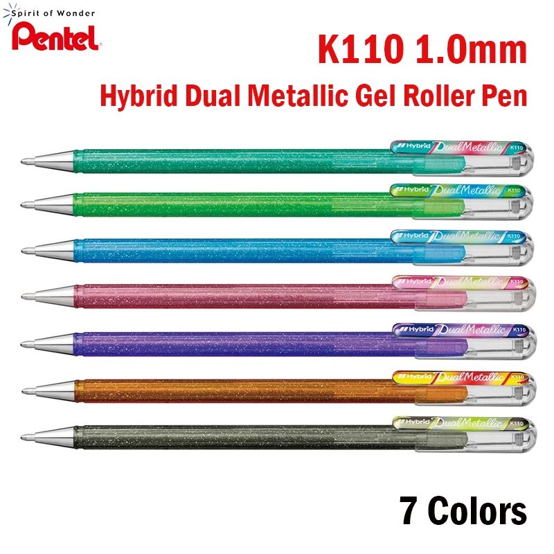 gelový roller Hybrid Dual Metallic Pentel K110 - gelové rollery