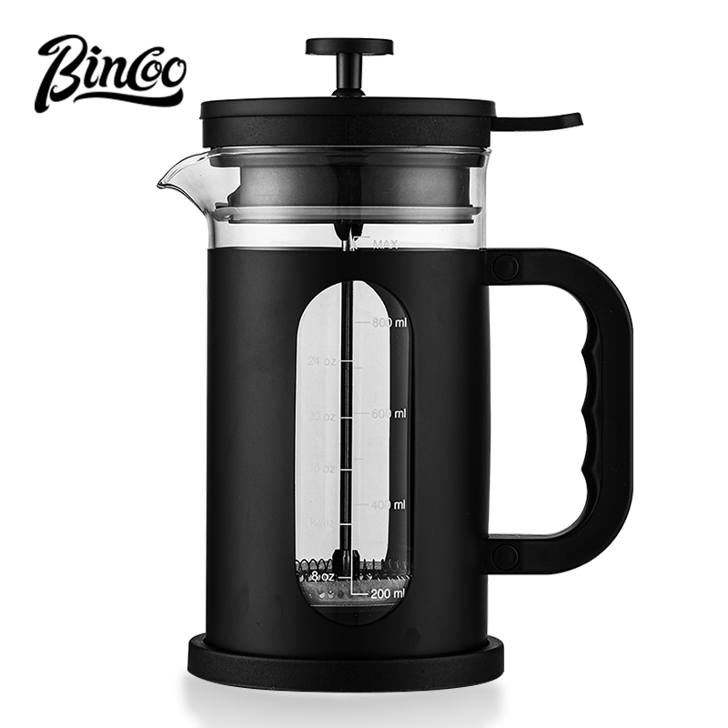 BINCOO French Press Pot Home Coffee Filter เครื่องชงกาแฟแก้ว Scale Cold ...