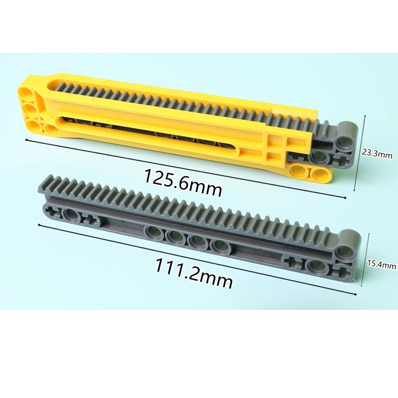 1pcs MOC ชิ้นส่วนทางเทคนิค 1x14x2 Rack Chute Assembly Push Rod Rack ...