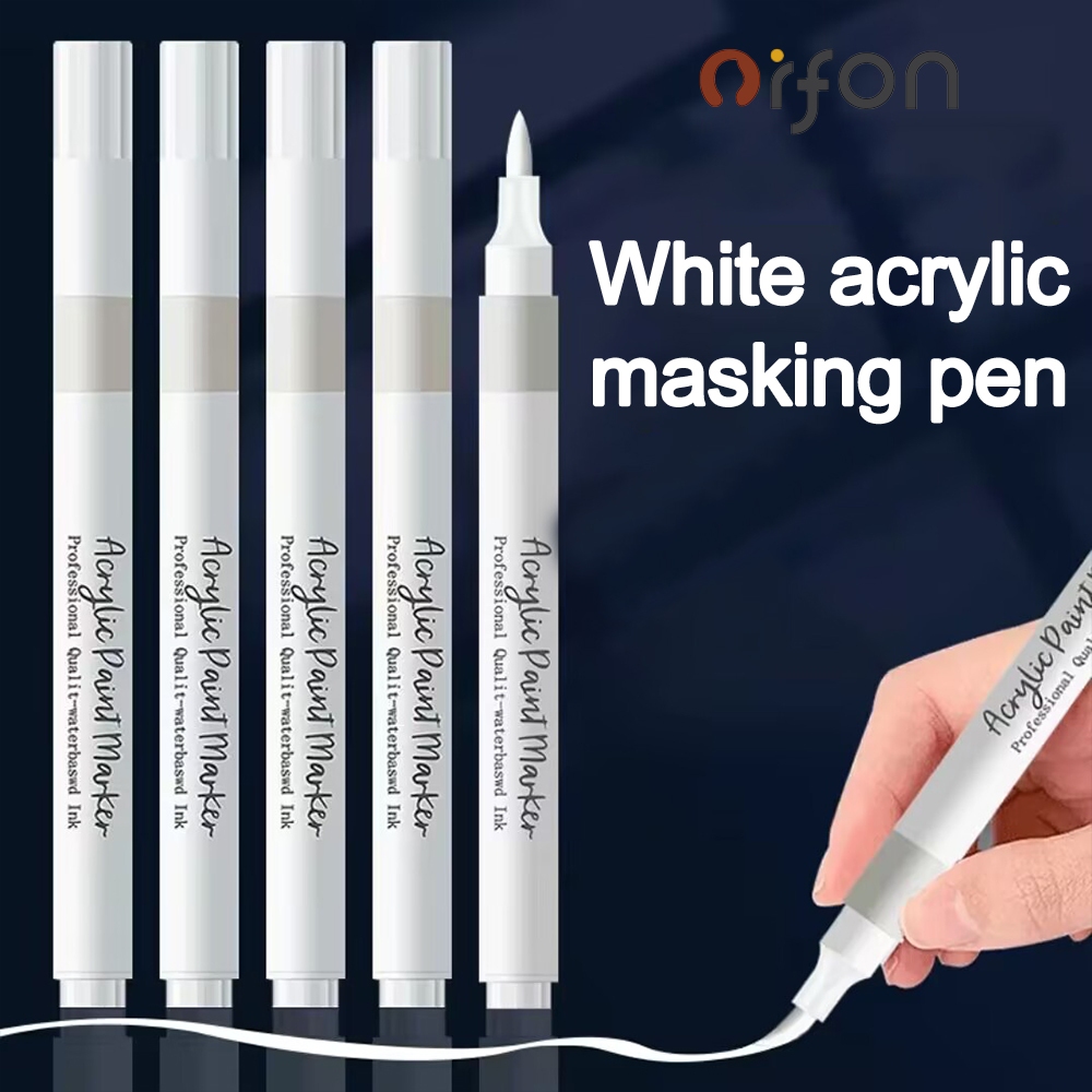 ORFON ปากกาครอบสีอะคริลิคสีขาว | Shopee Thailand