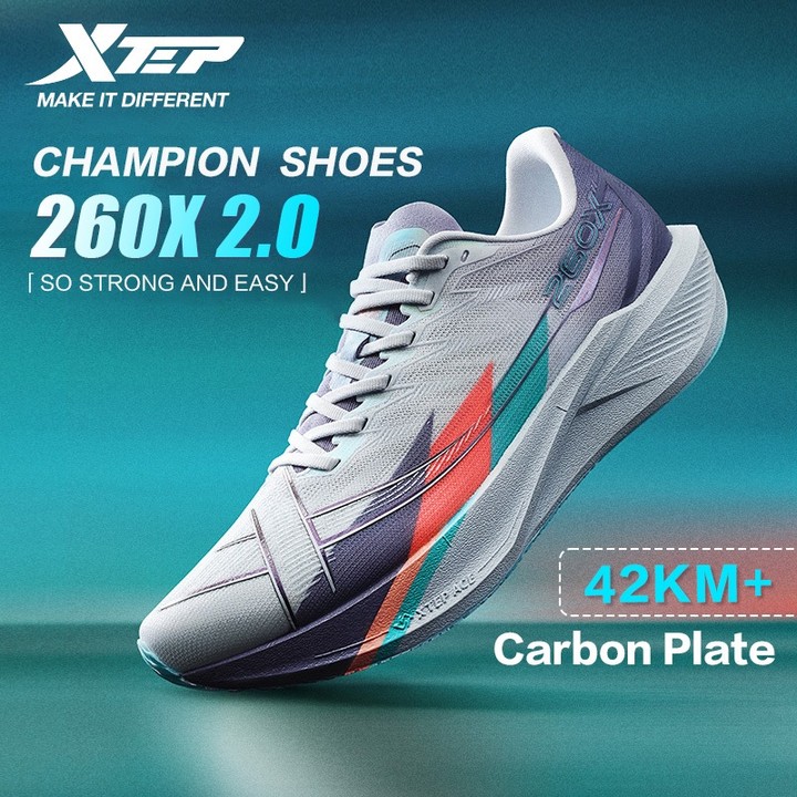 【xtep】260X 2.0 | รองเท้าวิ่ง Race Training แผ่นคาร์บอน Professional Marathon Shock Absorbing Running Shoes Rebound over 85% สําหรับชาย — รองเท้ากีฬา แบรนด์ Xtep ของแท้ 100% เช็คราคาจาก Shopee Lazada thumbnail 8