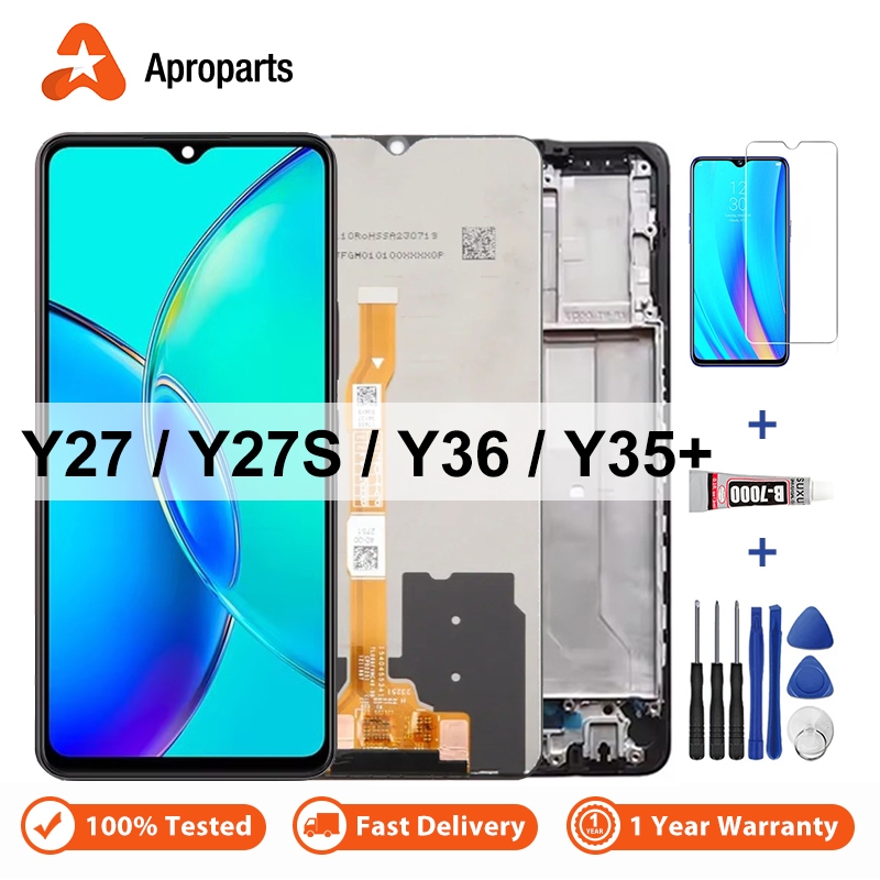 จอแสดงผล LCD สําหรับ VIVO Y27 Y27S Y36 Y35 + 4G 5G V2249 V2248 V2302 ...