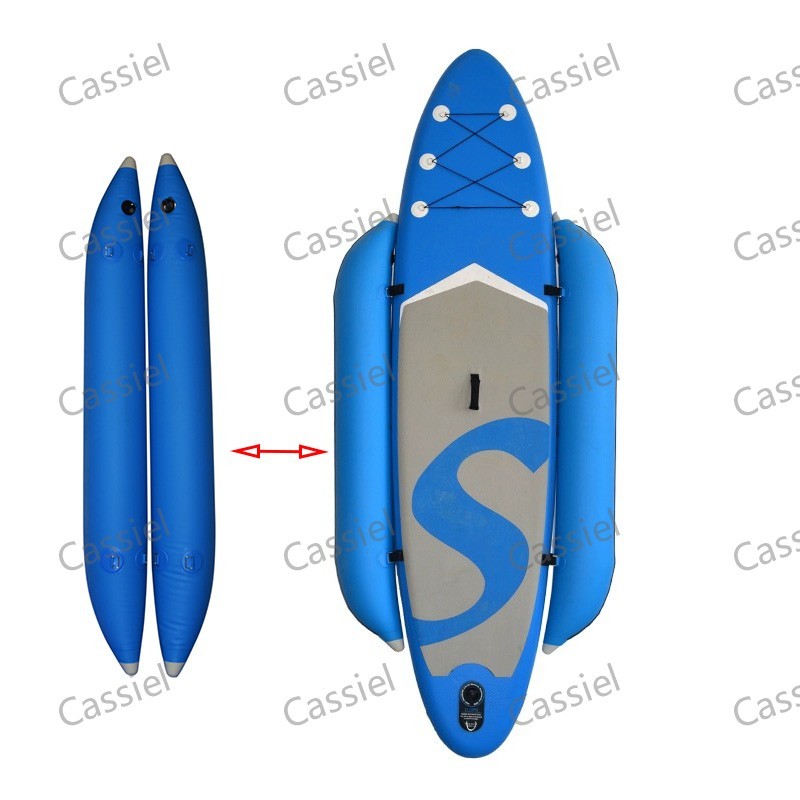SUP paddle board anti-rollover pontoon กระดานโต้คลื่นพองสมดุлถุงลม ...