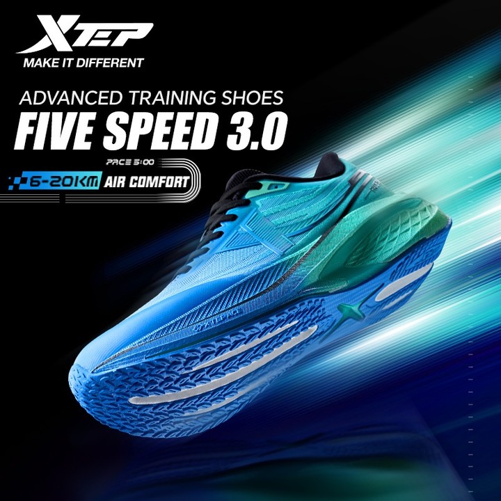 【xtep】Five Speed 3.0丨Pace 5 Speed ​​training shoes แผ่นไนลอนพันรอบ 270° + พื้นรองเท้ากันลื่นและทนต่อการสึกหรอ — รองเท้ากีฬา แบรนด์ Xtep ของแท้ 100% เช็คราคาจาก Shopee Lazada thumbnail 8