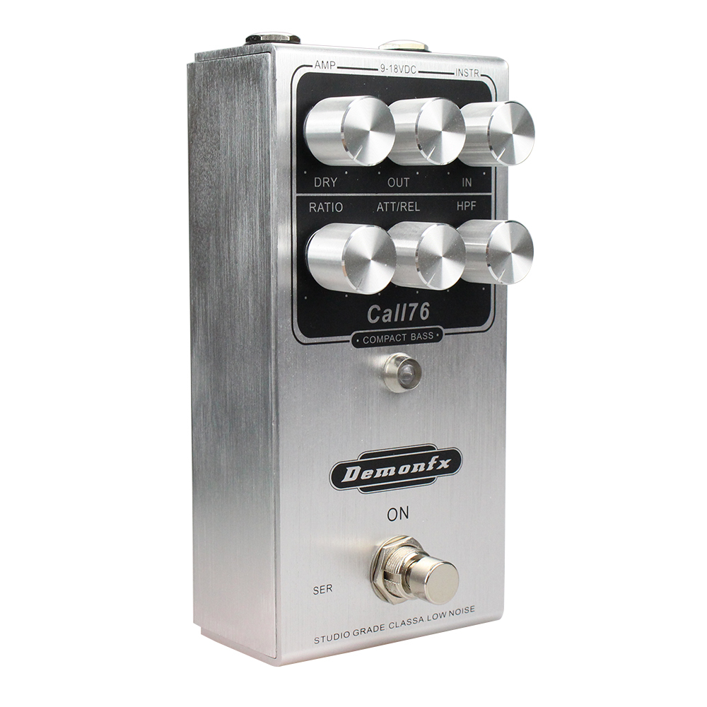 【新品】Demonfx Call76 Demonfx New Basss กีตาร์เหยียบ Call76 Compact Compressor Pedal