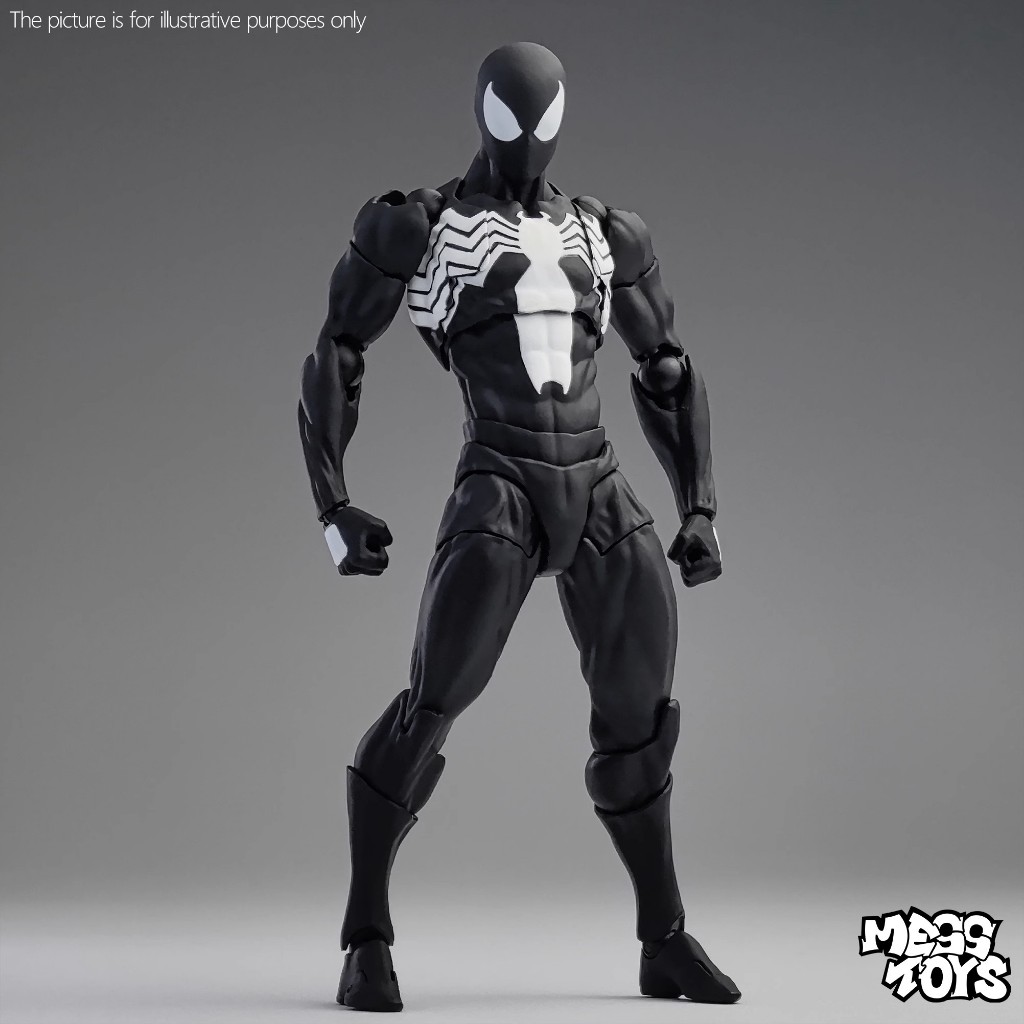 Figurine Thunder Toys TD2025 – Spider-Man Black Venom (Neuve Sous Emballage)