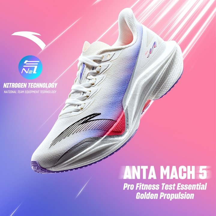 ANTA Women Mach 5 รองเท้าวิ่ง 2E PRO Training Jogging Sports Shoe 122515583 — รองเท้ากีฬา แบรนด์ Anta ของแท้ 100% เช็คราคาจาก Shopee Lazada - รูปที่ 1