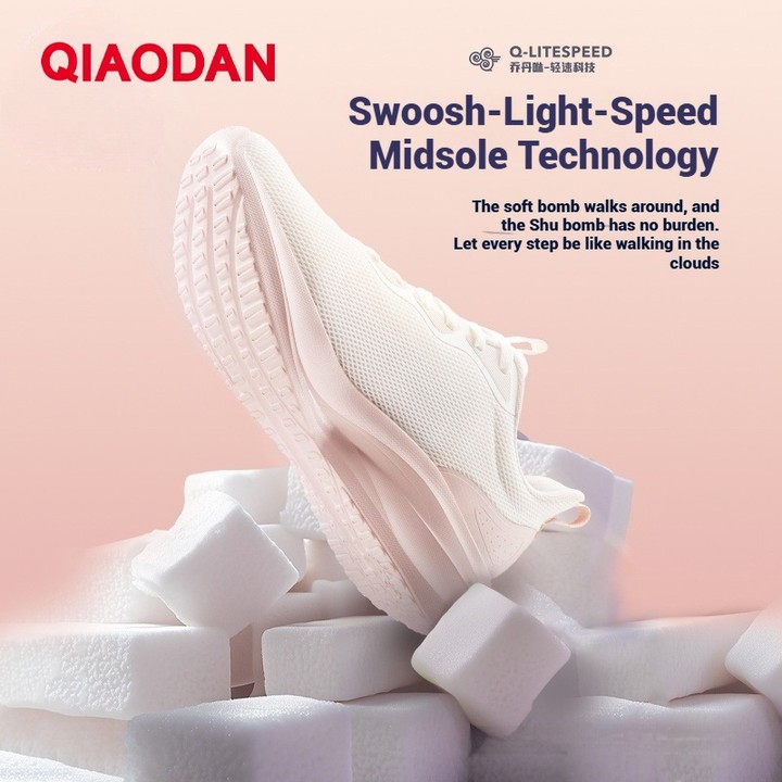Qiaodan รองเท้าวิ่งผู้หญิงตาข่ายระบายอากาศน้ําหนักเบา Shock-Absorbing Soft Sole QXB022252221ร — รองเท้ากีฬา แบรนด์ Qiaodan ของแท้ 100% เช็คราคาจาก Shopee Lazada thumbnail 4