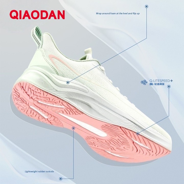 Qiaodan Fast 2.0 รองเท้าวิ่งผู้หญิง Breathable Shock-Absorbing น้ําหนักเบา Soft-Soled QXB022252220ร — รองเท้ากีฬา แบรนด์ Qiaodan ของแท้ 100% เช็คราคาจาก Shopee Lazada thumbnail 3
