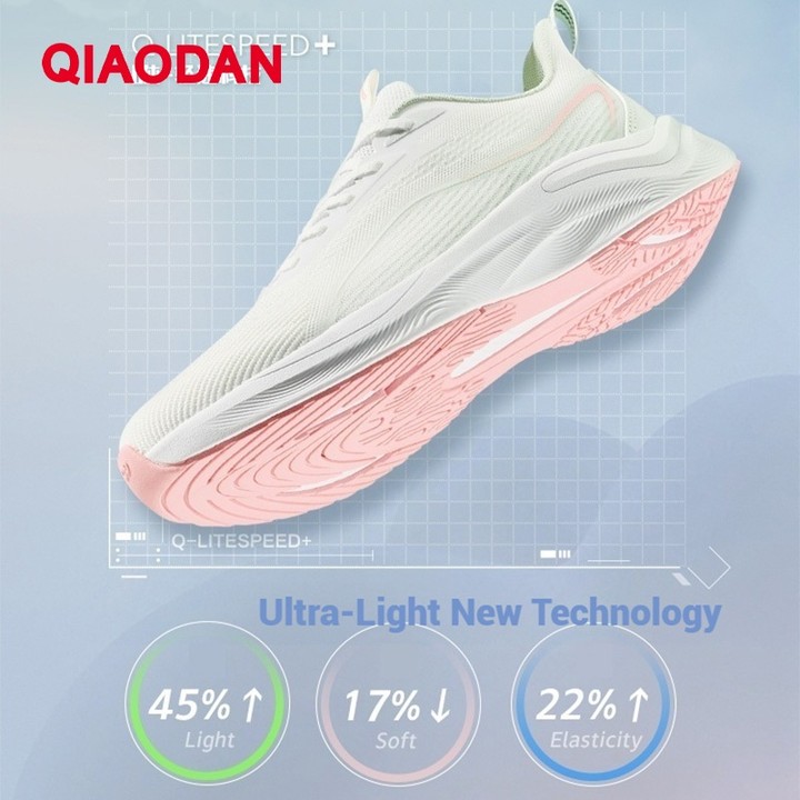 Qiaodan Fast 2.0 รองเท้าวิ่งผู้หญิง Breathable Shock-Absorbing น้ําหนักเบา Soft-Soled QXB022252220ร — รองเท้ากีฬา แบรนด์ Qiaodan ของแท้ 100% เช็คราคาจาก Shopee Lazada thumbnail 4