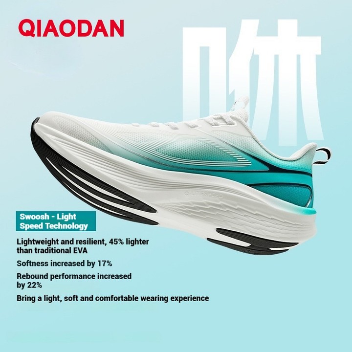 Qiaodan Light 5.0 รองเท้าวิ่งผู้ชายระบายอากาศน้ําหนักเบา Shock-Absorbing Soft TrainersQXB023253204 — รองเท้ากีฬา แบรนด์ Qiaodan ของแท้ 100% เช็คราคาจาก Shopee Lazada thumbnail 5