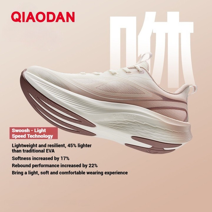 Qiaodan Light 5.0 รองเท้าวิ่งผู้หญิง Breathable น้ําหนักเบาตาข่าย Shock Absorbing Soft QXB022253204 — รองเท้ากีฬา แบรนด์ Qiaodan ของแท้ 100% เช็คราคาจาก Shopee Lazada thumbnail 2