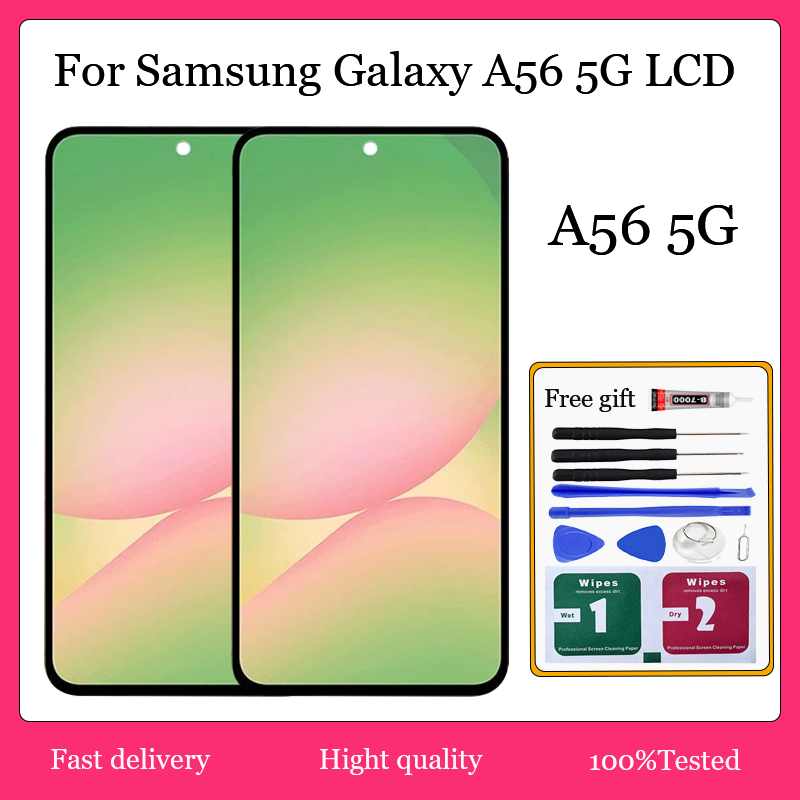 Original AMOLED Samsung Galaxy A56 5G จอแสดงผล LCD หน้าจอสัมผัสพร้อมการ ...
