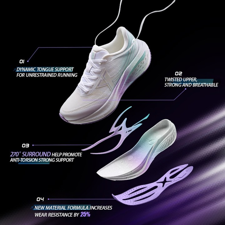 【xtep】Five Speed 3.0丨รองเท้าวิ่งผู้หญิงฤดูร้อนใหม่ระบายอากาศน้ําหนักเบากันกระแทกการฝึกอบรมรองเท้ากีฬา — รองเท้ากีฬา แบรนด์ Xtep ของแท้ 100% เช็คราคาจาก Shopee Lazada thumbnail 2