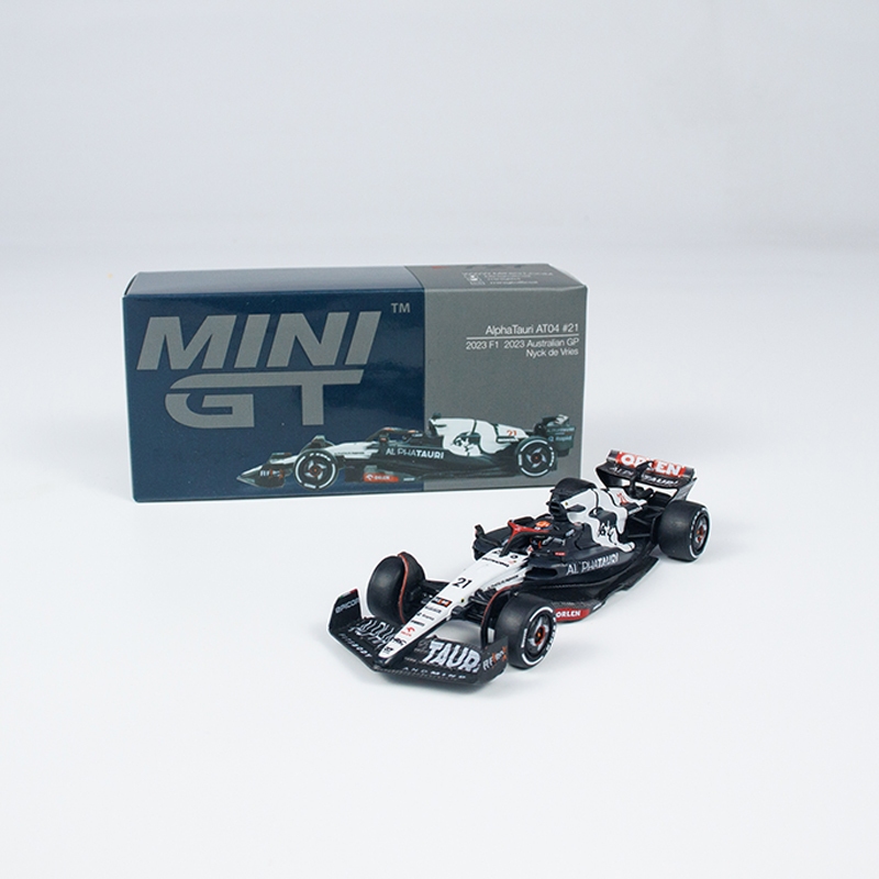 Mini GT AlphaTauri AT04 F1 2023 Australian GP #21 de Vries (727) 1:64