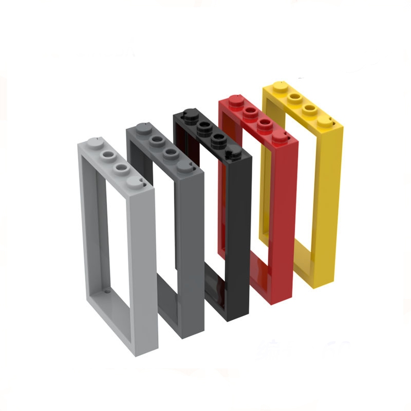 5PCS DIY Building Blocks หนาอิฐประตู 1x4x6 การศึกษา Creative ใช้งานร่วม ...