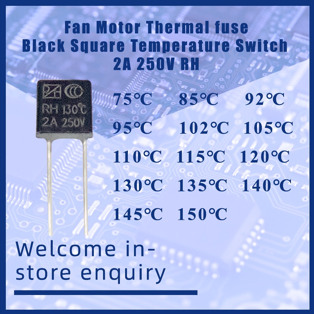 เทอร์โมฟิวส์ พัดลม RH 2A 250V 2A 75℃ 85℃ 92℃ 95℃ 102℃ 105℃ 110℃ 115 ...