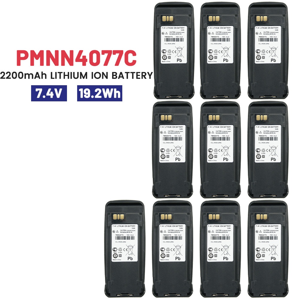 DC-737.4V 2200mAh PMNN4077C PMNN4077 Walkie Talkie แบตเตอรี่สําหรับ ...