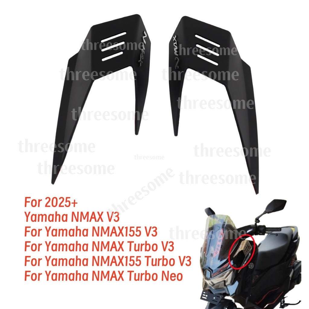 ใหม่ Fixed Wind Wing สปอยเลอร์ด้านข้าง Wind Deflector สําหรับ Yamaha ...