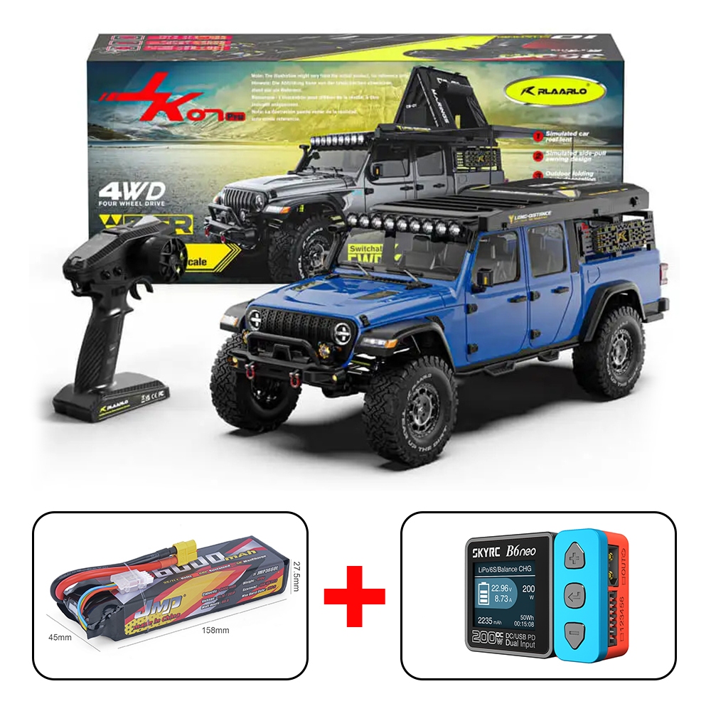 Rlaarlo 1/7 Scale 4WD Brushless RC Crawler JK07 Pro Rlaarlo