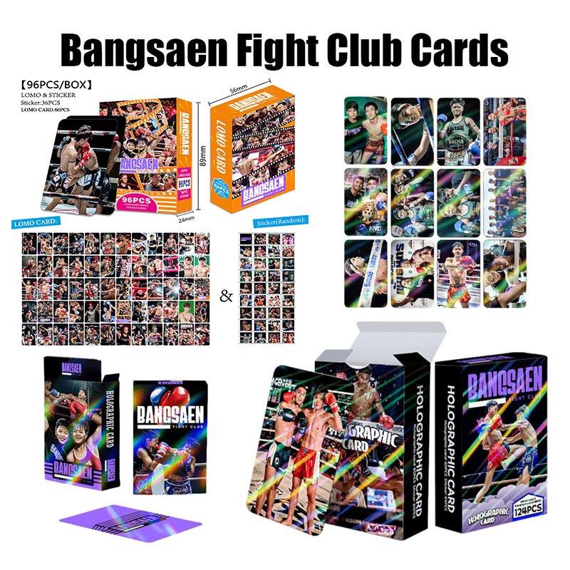 การ์ดบางแสนไฟท์คลับ การ์ด 124 ชิ้น Bangsaen Fight Club Card Boxer Teh ...