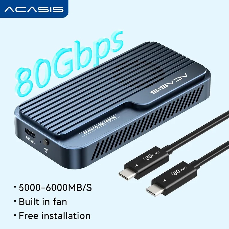 ACASIS 80Gbps M.2 NVMe SSD Enclosure ใช้งานร่วมกับ Thunderbolt 5/4