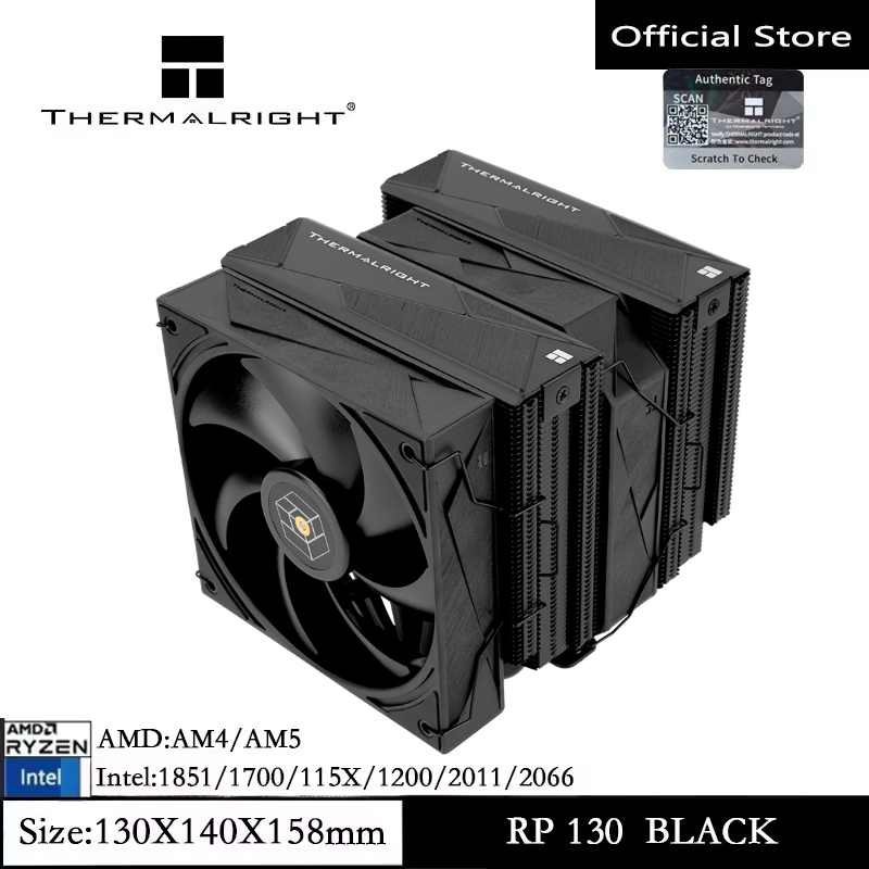 Dissipatore CPU Thermalright Royal Pretor 130 – Doppia Torre, 7 Heatpipe, Ventole PWM 120/130mm Per Intel E AMD