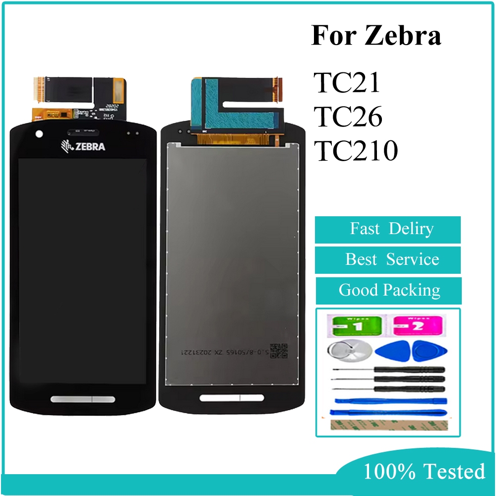 ใหม่หน้าจอสัมผัสสําหรับ Zebra TC21 TC210 TC26 โทรศัพท์แยกรูและไม่มีรูจอ ...