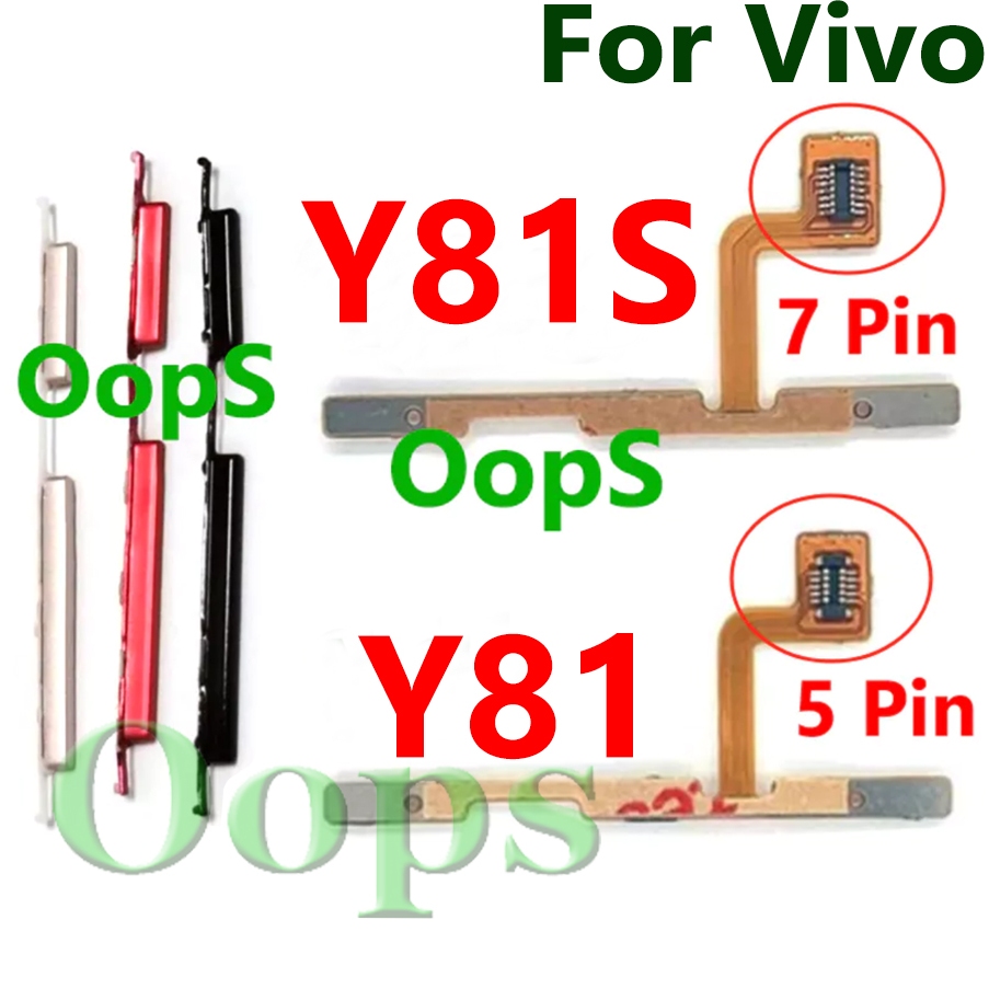 สําหรับ Vivo Y81 Y81S Power Volume Flex Switch On Off Side Key Button ...
