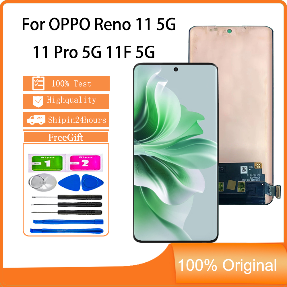 Smhdmy จอแสดงผล AMOLED สําหรับ OPPO Reno 11 5G 11 Pro 5G 11F 5G LCD ...
