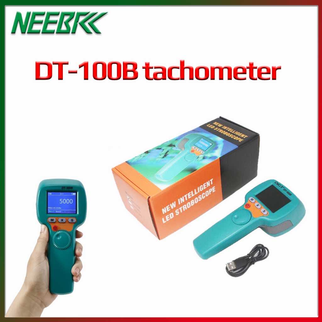 DT-100B LED Digital Stroboscope แฟลช Strobe Tachometer เครื่องทดสอบความ ...