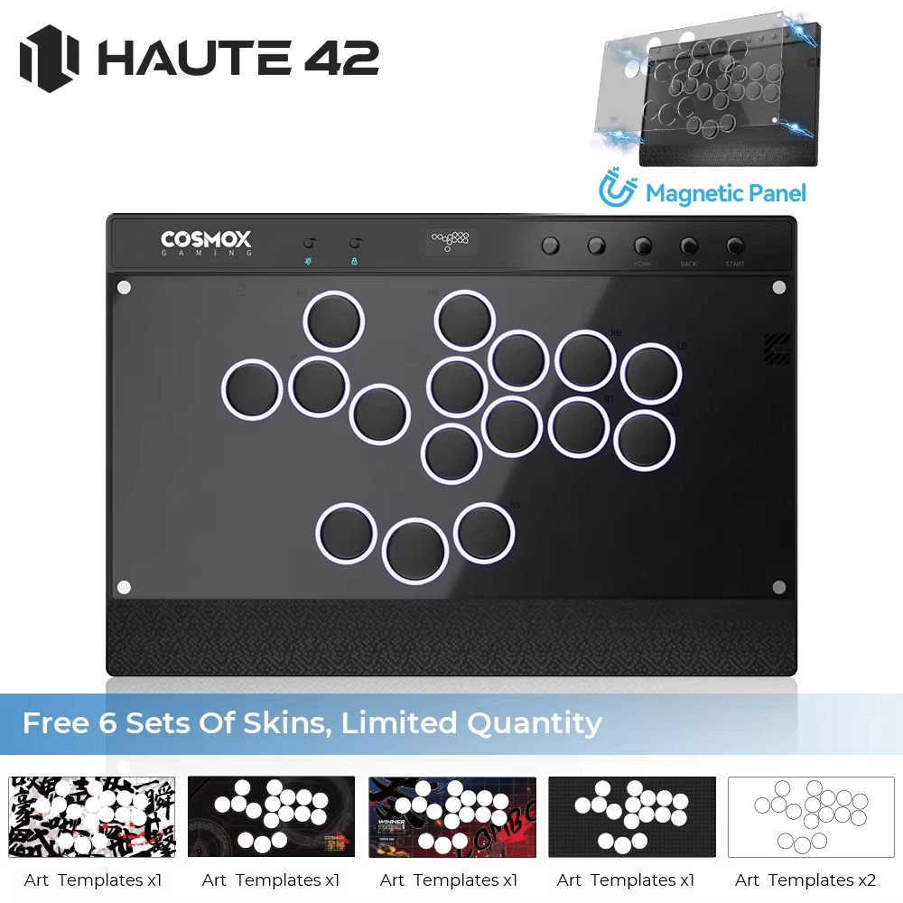 Haute42 Magnetic Hitbox Leverless Controller ปุ่มขอบ Arcade Controller ...