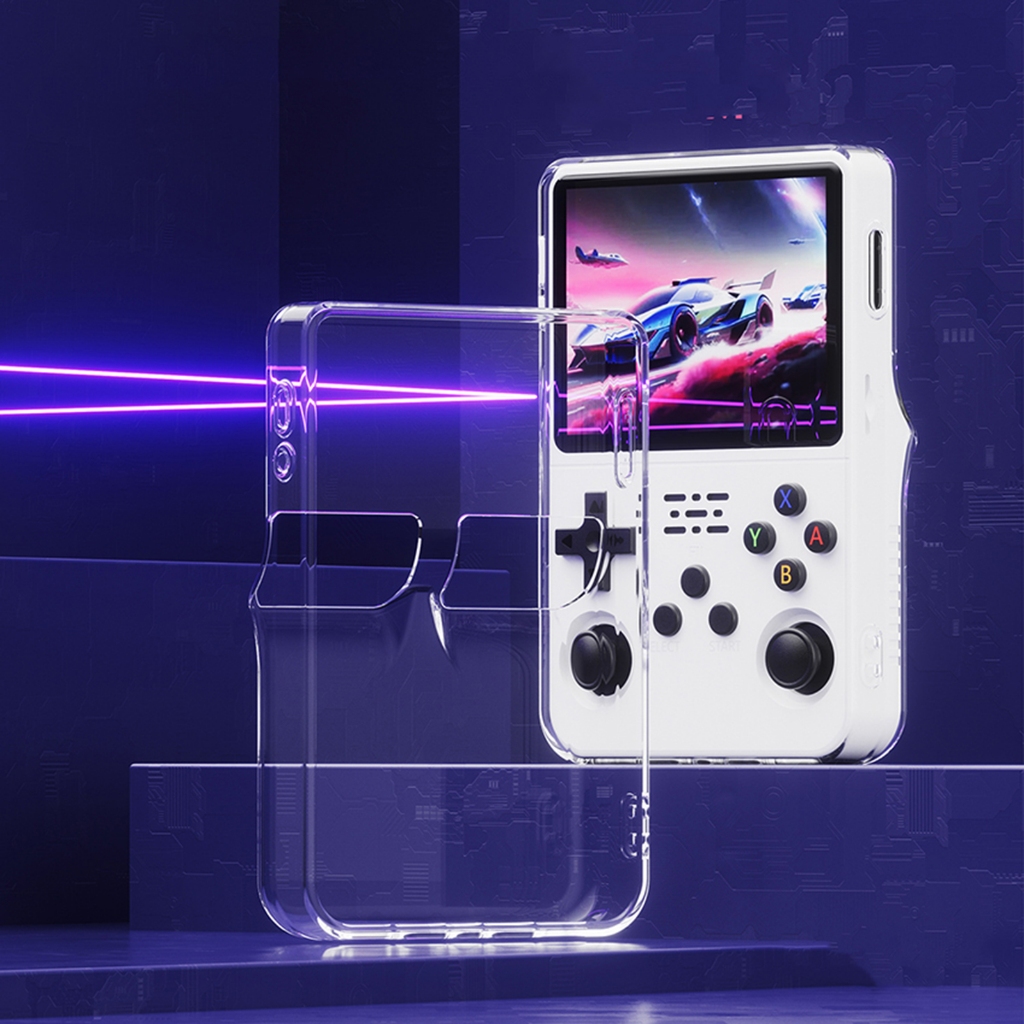 เคสป้องกันคอนโซลเกมโปร่งใสแบบพกพา All-in-One สําหรับ ANBERNIC R36S ...