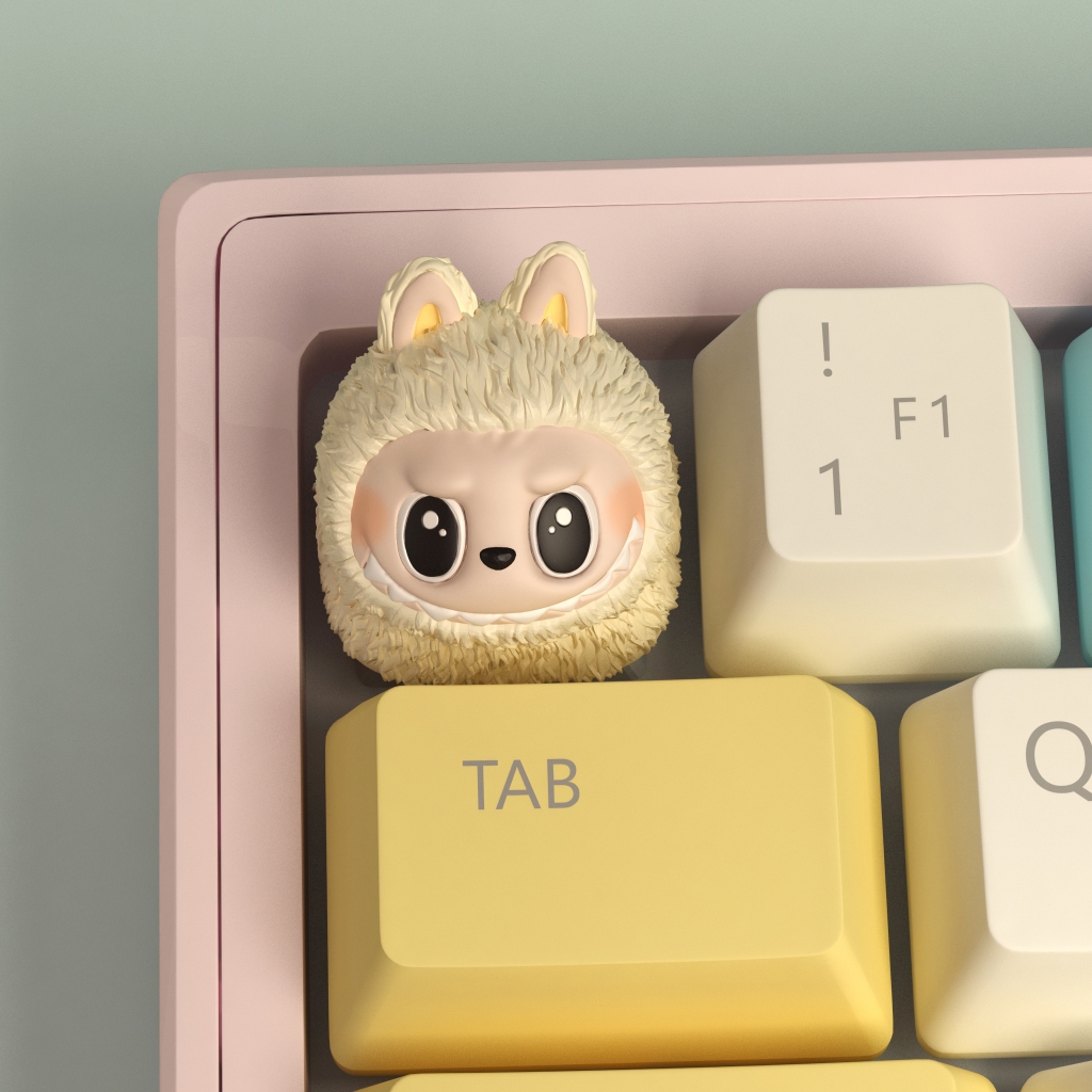 Labubu Keycap Labubu Merchanded Keycap น่ารัก Pop Mart คีย์บอร์ดเรซิ่น ...