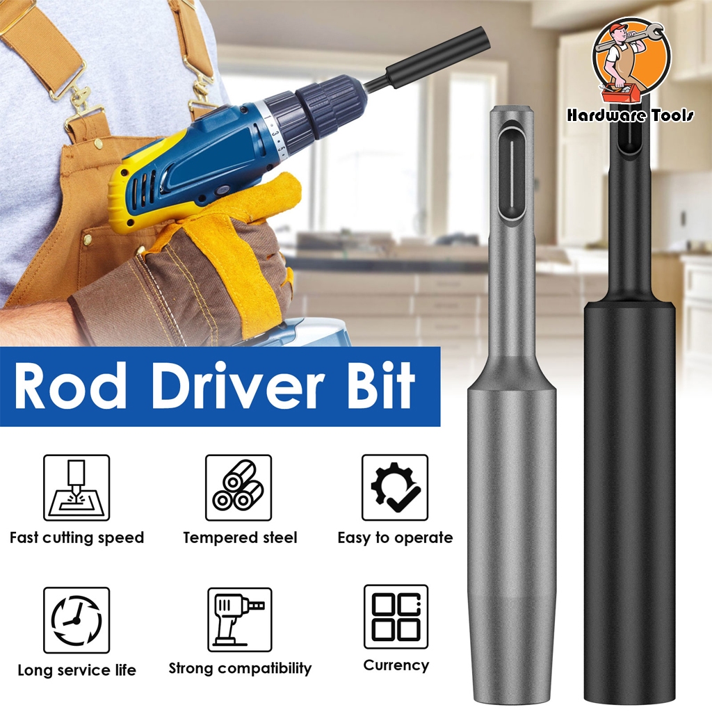 2 ชิ้น Ground Rod Driver 15 มม./25 มม.Professional SDS-Plus Ground Rod ...