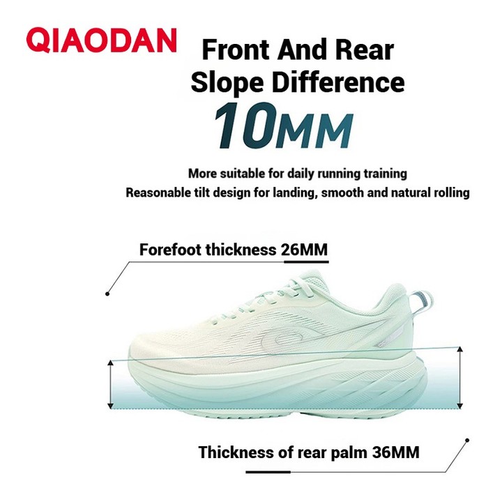 Qiaodan DS2 รองเท้าวิ่งเบาะ Rebound ลื่นทนต่อการสึกหรอ Breathable QXB022253211ร — รองเท้ากีฬา แบรนด์ Qiaodan ของแท้ 100% เช็คราคาจาก Shopee Lazada thumbnail 5