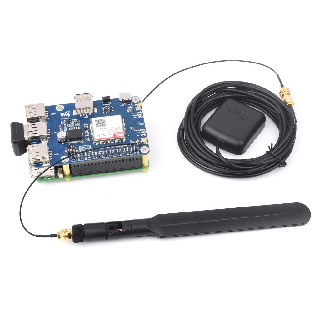 4G LTE Cat-1 GPS HAT IoT โครงการ USB HUB โมดูลขยายบอร์ด Starter Kit ...