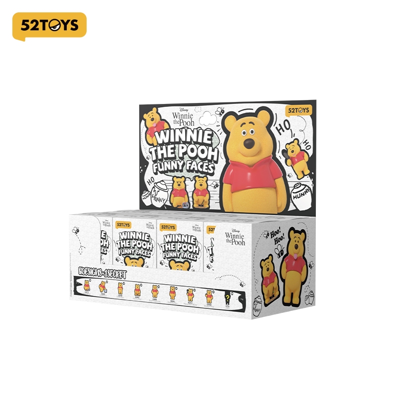 52TOYS Disney Winnie the Pooh Funny Faces Blind Box Figure Toy
