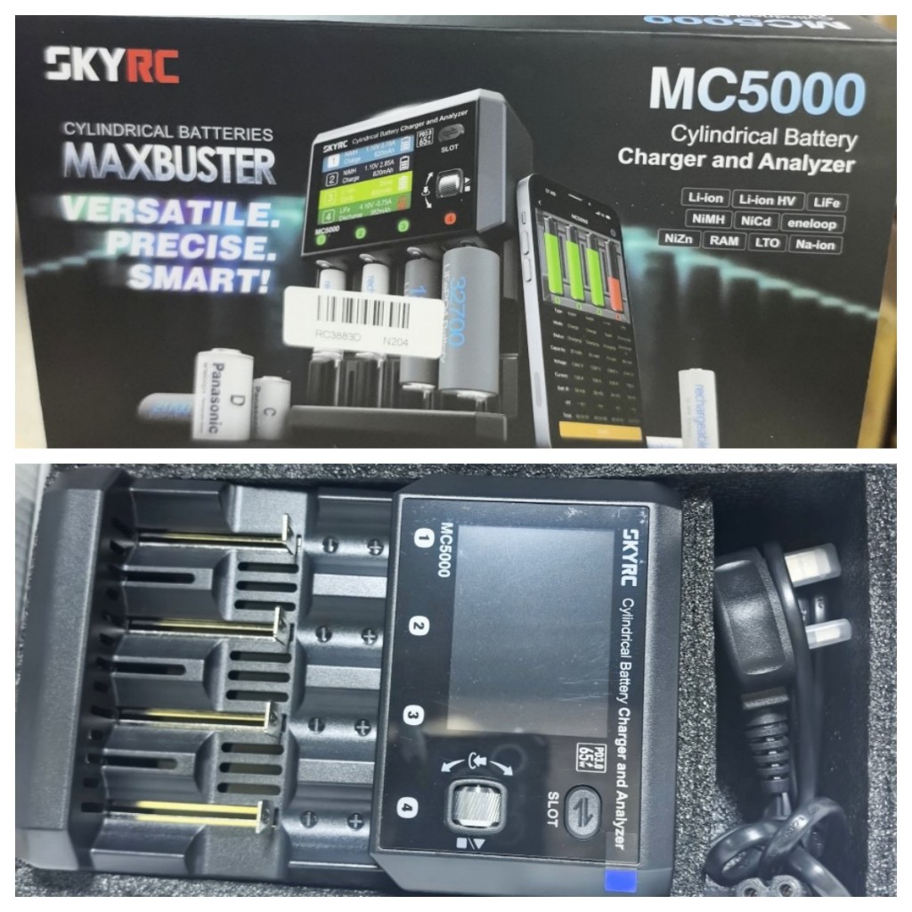 2025 ใหม่SKYRC MC5000 Charger เครื่องชาร์จแบตเตอรี่ทรงกระบอกและเครื่อง ...