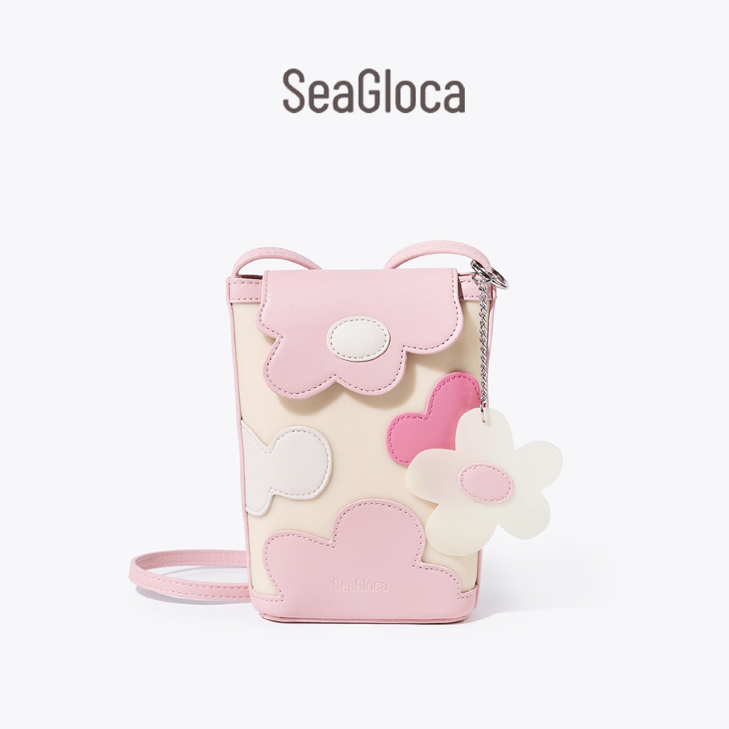Seagloca แฟชั่นกระเป๋าโทรศัพท์ลายดอกไม้อเนกประสงค์สไตล์ใหม่กระเป๋าสะพายข้างสําหรับผู้หญิงไม่มี 18