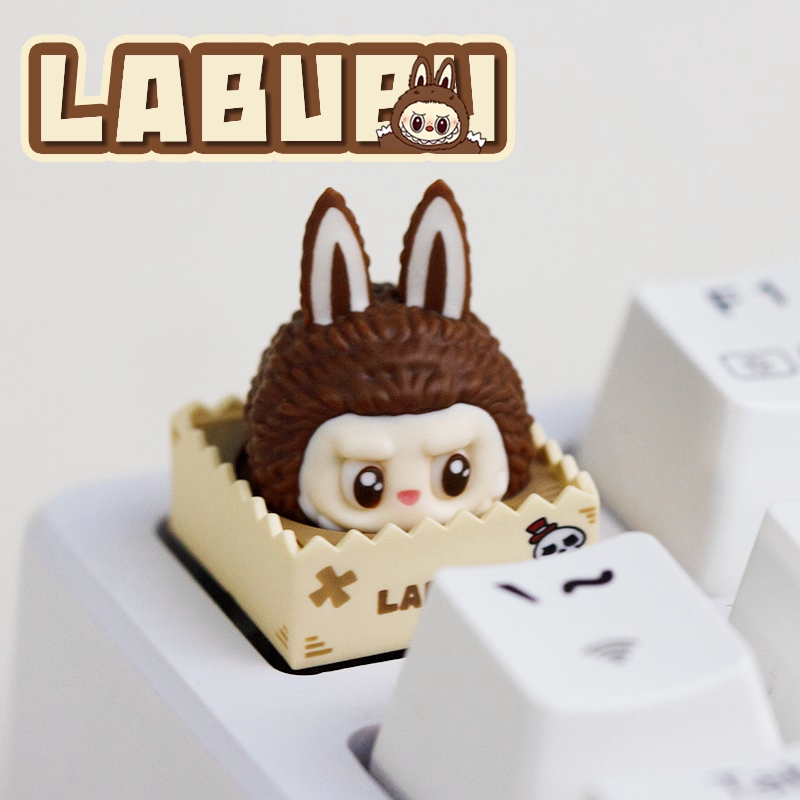 -LW- LABUBU Resin Keycaps ที่กําหนดเองคีย์บอร์ดแบบกลไกส่วนบุคคล ...