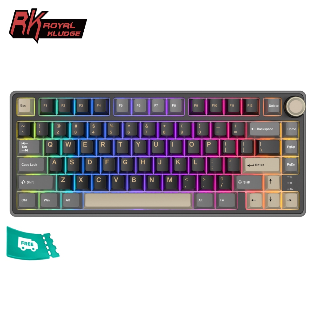 Rk Royal Kludge RK R75 Phantom 80 Key ปะเก็นคีย์บอร์ดแบบมีสาย | Shopee ...