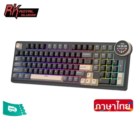 Royal Kludge RK N99 Phantom Tri-Mode แบบมีสายบลูทูธ 2.4G ไร้สายพร้อมหน้าจอ TFT