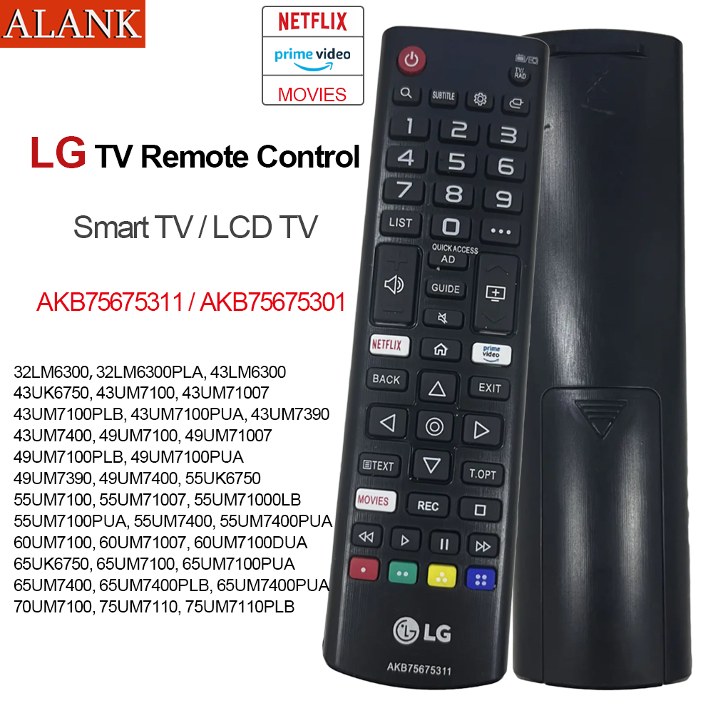 Nouvelle Remplacement Télécommande LG AKB75675301 sub AKB75675311 pour