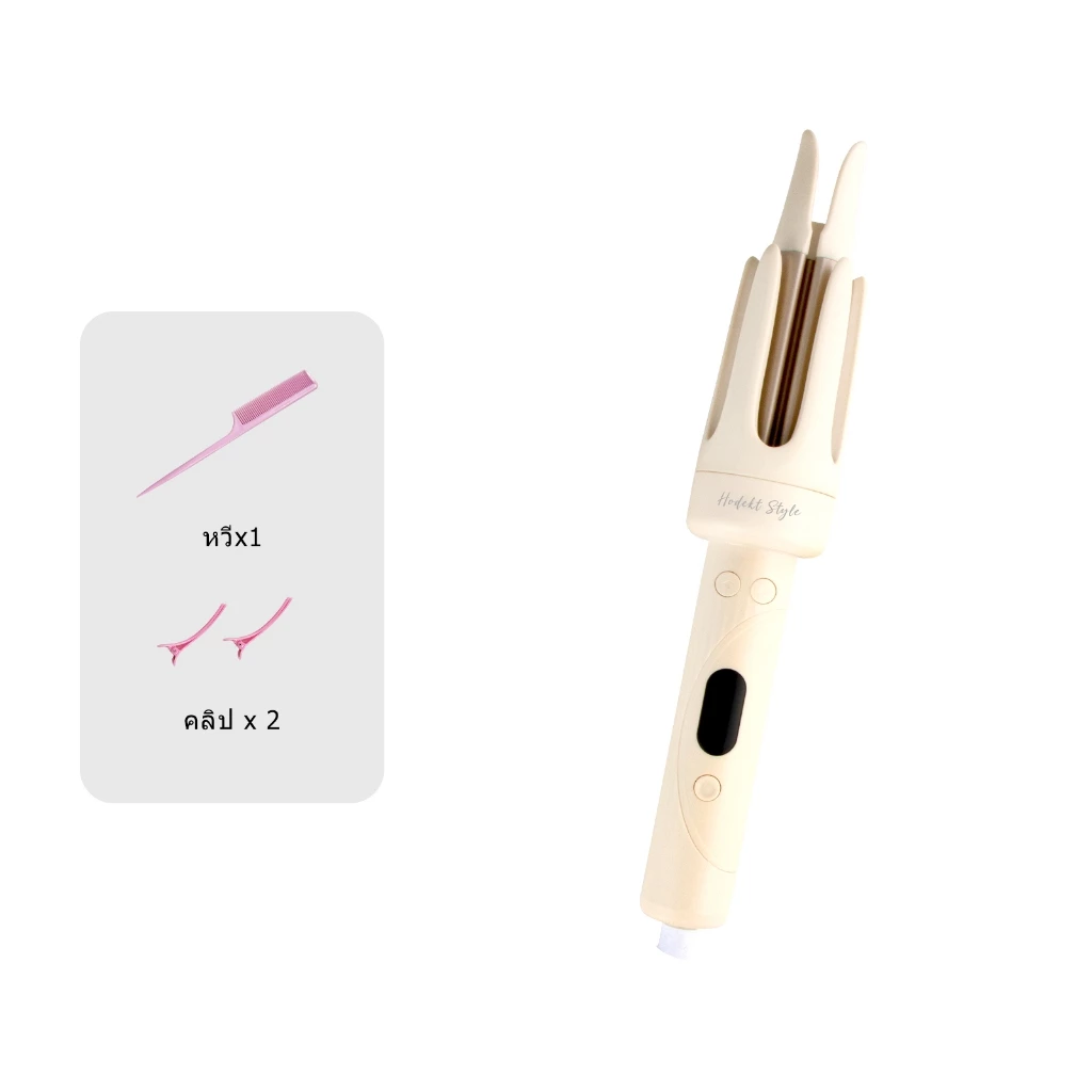 HODEKT เครื่องม้วนผมดิจิตอลอัตโนมัติ ขนาด 32 มม. 40 มม. เครื่องม้วนผมตรงขนาดใหญ่