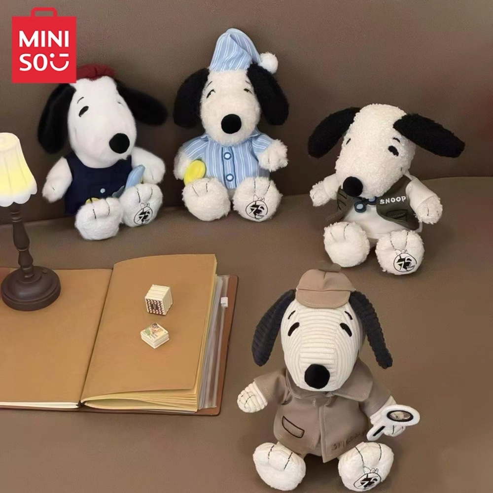 MINISO X Peanut Comics ซีรีส์ครบรอบ 75 ปี Snoopy ตุ๊กตานั่ง | Shopee ...