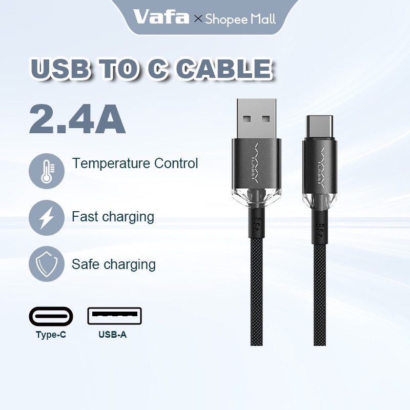 Crystal Series สายชาร์จข้อมูลเร็ว USB ถึง Type-C 3A เหมาะสำหรับ ...