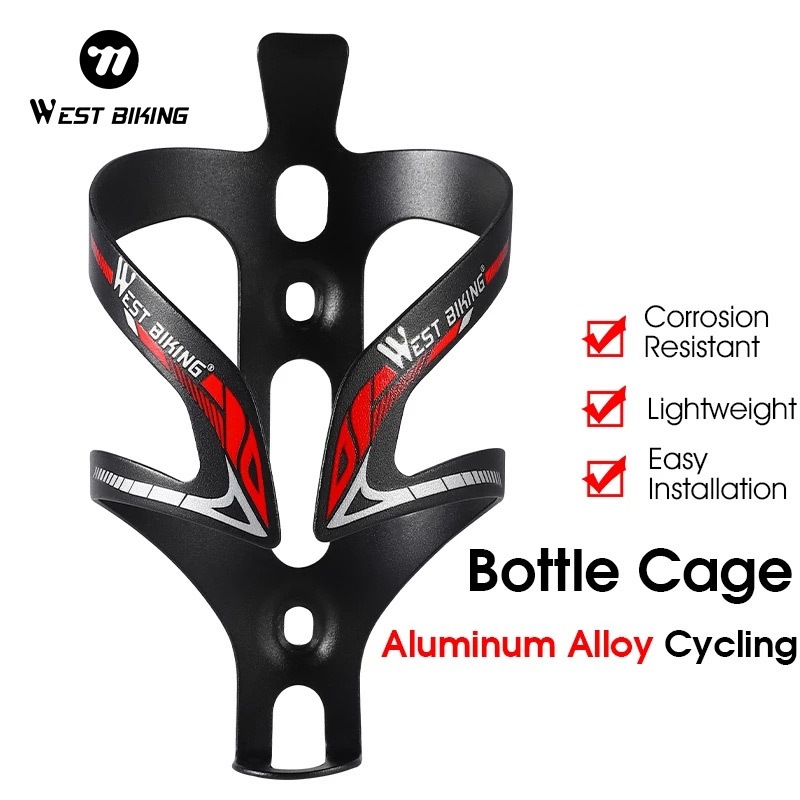 WEST BIKING อลูมิเนียมอัลลอยด์ที่วางขวดน้ําจักรยานเสือภูเขาจักรยานถนน ...